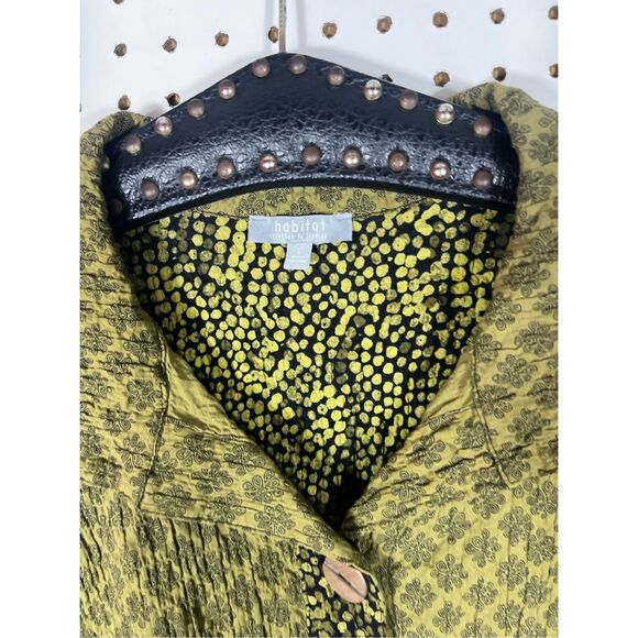 Habitat multi pattern button down blouse size L - Picture 3 of 4